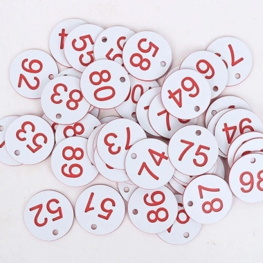 Thẻ tổ ong NLINNI 3,5CM nhựa Nhãn ký hiệu số tuần tự bền, đầy màu sắc, phụ kiện chăn nuôi
