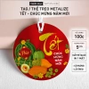 Thẻ treo Metalize 5cm Trang trí Tết Mâm Ngũ Quả Tròn Đỏ Lấp Lánh 49.000 VND