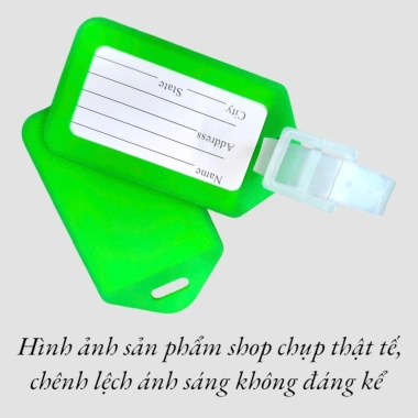 Thẻ treo vali hành lý du lịch cho bé bằng nhựa, dây đeo đa màu sắc, giá chỉ 3.674 đồng 7