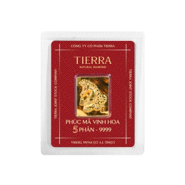 Thẻ Vàng Mỹ Nghệ 24K Tierra - Đánh 1 2 5 Phân Ép Vỉ, Giá chỉ 3tr Giảm 3.9tr 7
