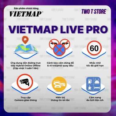 Thẻ Vietmap Live Pro 2.025 - Cảnh Báo Camera, Phạt Nguội, Tốc Độ Màn Hình Ôtô - Giá 480.000đ 2