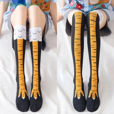 Thêm Chân Gà Chân Tất Nữ Gối Dài - Tất Hoạt Hình 3D Vuốt Đùi Cao BSS 56.700₫