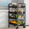 Thép cacbon không rỉ độ bền cao, giá để đồ bếp di động 237.000₫ - Bền tiện lợi 2
