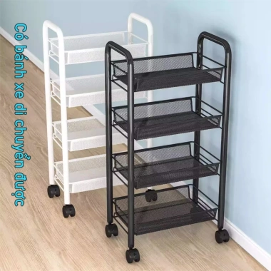 Thép cacbon không rỉ độ bền cao, giá để đồ bếp di động 237.000₫ - Bền tiện lợi