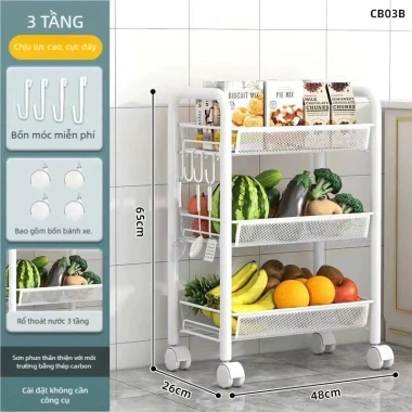 Thép cacbon không rỉ độ bền cao, giá để đồ bếp di động 237.000₫ - Bền tiện lợi 9 Thép cacbon không rỉ độ bền cao, giá để đồ bếp di động 237.000₫ - Bền tiện lợi 9