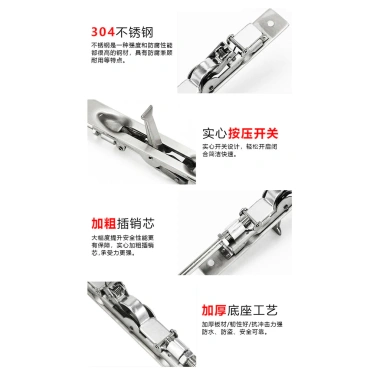 Thép không gỉ 304 Bu Lông Dày Bảng Chống Cháy Bu Lông Ẩn Đôi Cửa Vô Hình TKO9 9