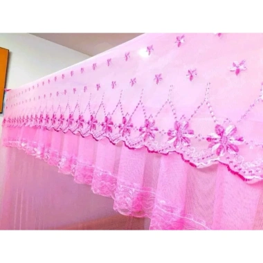 Thêu Hoa Mai Mùng Tuyn Dây Hoa Ren Lạnh Thái 2m - Treo 4 góc chống muỗi, bảo hành 24 tháng - Giá 95.000đ