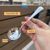 Thìa ăn cơm phở inox 316 NN90 đầu tròn tay cầm dẹp Tinh tế bền bỉ giá chỉ 49.000₫ 2