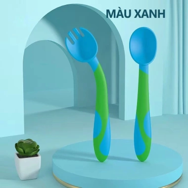 Thìa ăn dặm bẻ cong MISUTA cao cấp 2 chi tiết cho bé tập ăn Uni Baby giá 40.000 VND 3