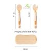Thìa bẻ cong 360 độ cho bé ăn dặm, set 1 thìa 1 nĩa hộp cao cấp Unibaby, giá 50.000 VND 3
