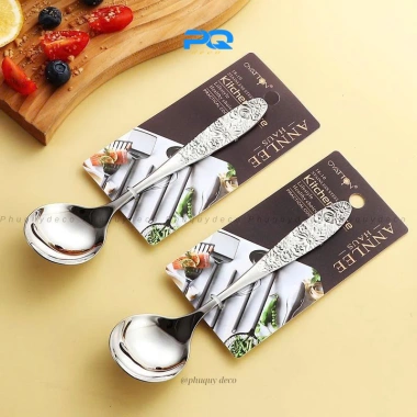 Thìa Cán Khắc Hoa Oyatton Inox 316 Đúc Nguyên Khối - Giá Chỉ 59.000 VND 7 Thìa Cán Khắc Hoa Oyatton Inox 316 Đúc Nguyên Khối - Giá Chỉ 59.000 VND 7