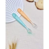 Thìa cao cấp silicol mềm + đầu nạo hình gấu dễ thương cho bé ăn dặm - Unibaby 8