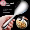 Thìa Cơm Inox N2HAO 304 – Dung Tích Lớn, Chống Bỏng, Thiên Nồi, Muỗng Buffet
