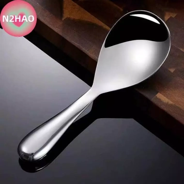 Thìa Cơm Inox N2HAO 304 – Dung Tích Lớn, Chống Bỏng, Thiên Nồi, Muỗng Buffet 5
