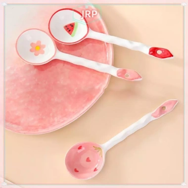 Thìa Gốm Dâu Trái Cây JRP Dễ Thương Tay Cầm Dài Phụ Kiện Nhà Bếp Giá 30.140₫