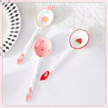 Thìa Gốm Dâu Trái Cây JRP Dễ Thương Tay Cầm Dài Phụ Kiện Nhà Bếp Giá 30.140₫