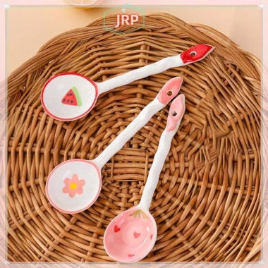 Thìa Gốm Dâu Trái Cây JRP Dễ Thương Tay Cầm Dài Phụ Kiện Nhà Bếp Giá 30.140₫
