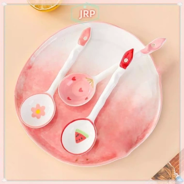 Thìa Gốm Dâu Trái Cây JRP Dễ Thương Tay Cầm Dài Phụ Kiện Nhà Bếp Giá 30.140₫