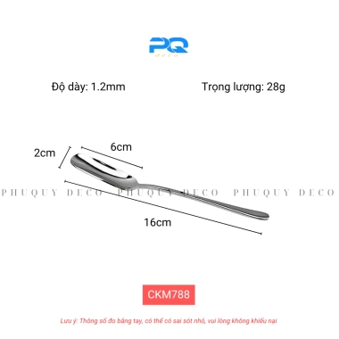 Thìa inox 18/10 Chockmen C788: pha trà, cafe, múc kem, tráng miệng - 55.000₫ 2 Thìa inox 18/10 Chockmen C788: pha trà, cafe, múc kem, tráng miệng - 55.000₫ 2
