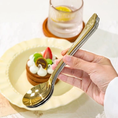 Thìa inox 18/10 Royal Crest OYATTON chạm khắc vân Giá chỉ 59.000 giảm 21% 5
