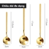 Thìa inox 304 mạ vàng 13-15-17 cm - Dụng cụ pha trà, cà phê, giá 5.781 VND 2