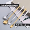 Thìa inox 304 mạ vàng 13-15-17 cm - Dụng cụ pha trà, cà phê, giá 5.781 VND 4