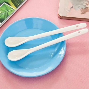 Thìa Khuấy GOJO Tay Cầm Dài Mini Màu Trắng - Flatware Gốm Thìa Trà Cà Phê Giá 36.080 VND