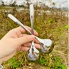 Thìa muỗng inox 18/10 đầu tròn cao cấp - ăn cơm, phở, giảm giá 49k 2