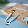 Thìa nạo hoa quả 2 đầu silicone + inox 304 cho bé ăn dặm - Uni Baby - 24,495 VND 4