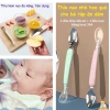 Thìa nạo hoa quả 2 đầu silicone + inox 304 cho bé ăn dặm - Uni Baby - 24,495 VND 5