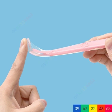 Thìa silicon ăn dặm Jubon set 2 cái suốt mềm mại cho bé - Giá 25.000 Uni Baby