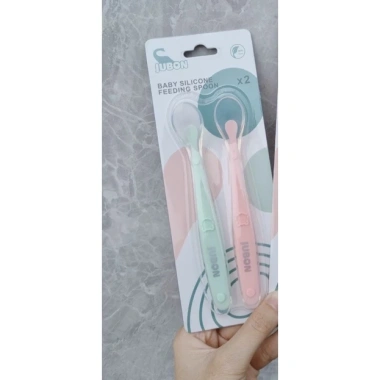 Thìa silicon ăn dặm Jubon set 2 cái suốt mềm mại cho bé - Giá 25.000 Uni Baby