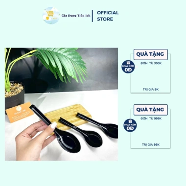 Thìa Súp, Thìa Phíp, Muỗng Cơm Đen Fataco No17 Melamine Dày Dặn - 12.000 VND 5 Thìa Súp, Thìa Phíp, Muỗng Cơm Đen Fataco No17 Melamine Dày Dặn - 12.000 VND 5
