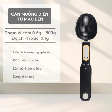 Thìa Tiểu Ly Điện Tử Chome Cân Thức Ăn Chính Xác 800g LCD - Dụng Cụ Nhà Bếp