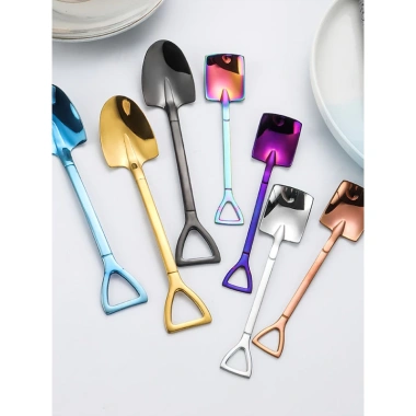 Thìa xẻng inox dày EH610 - Thìa kem, cơm, cà phê, trái cây, nĩa, giá 9.500₫