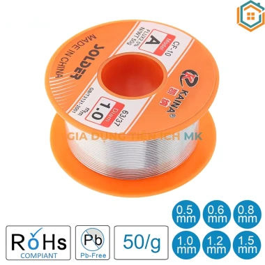 Thiếc hàn chì KAINA 63/37 50g - Dây hàn chất lượng cao, giá ưu đãi 45.000₫ 2
