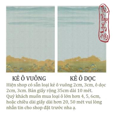 Thiên Lí Giang Sơn 10m Giấy Xuyến Chỉ Luyện Viết Chữ Thư Pháp Hán Việt, Kẻ Ô Vuông Ô Dọc 2-3cm - Giá ưu đãi 104.000₫ 6