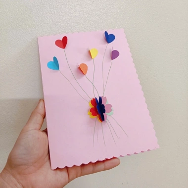 Thiệp 3D hoa nổi 14/2 8/3 20/10 20/11 - thiệp sinh nhật handmade giảm giá 35.000đ