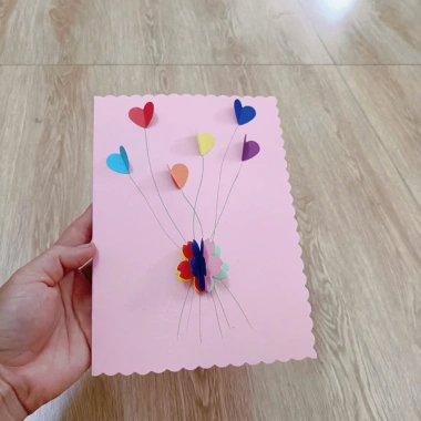 Thiệp 3D hoa nổi 14/2 8/3 20/10 20/11 - thiệp sinh nhật handmade giảm giá 35.000đ