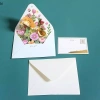 Thiệp 3D Lãng Mạn NS Mới Hoa Sinh Nhật & Giáng Sinh - Bật Lên, Chúc Mừng, Trang Trí Tiệc Cưới, Quà Tặng Cô Gái 3