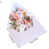 Thiệp 3D Lãng Mạn NS Mới Hoa Sinh Nhật & Giáng Sinh - Bật Lên, Chúc Mừng, Trang Trí Tiệc Cưới, Quà Tặng Cô Gái 5