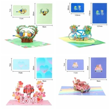 Thiệp 3D Pop-Up Tiezi Ngày Lễ Tình Nhân – Chúc Mừng Yêu Thương, Thiết Kế Sáng Tạo, Giá 59.076₫ 7