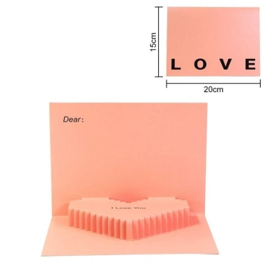 Thiệp 3D Pop-Up Tiezi Ngày Lễ Tình Nhân – Chúc Mừng Yêu Thương, Thiết Kế Sáng Tạo, Giá 59.076₫ 10