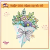 Thiệp 8/3 A4 Tô Màu Handmade Hoa Nổi Giá Rẻ 10 Cái 14.900 VNĐ - Tặng Mẹ Cô Bé Mầm Non Tiểu Học