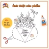 Thiệp 8/3 A4 Tô Màu Handmade Hoa Nổi Giá Rẻ 10 Cái 14.900 VNĐ - Tặng Mẹ Cô Bé Mầm Non Tiểu Học 4