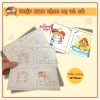 Thiệp 8/3 Size A4 Tặng Mẹ & Cô Giáo - Bộ 10 Thiệp Tô Màu Handmade Giá 8.900đ