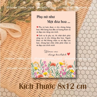 Thiệp 8/3 và 20/10 - Thiệp chúc mừng, quà tặng, số lượng nhiều, rẻ đẹp, chỉ 59.000₫ (giá gốc 76.700₫) 8