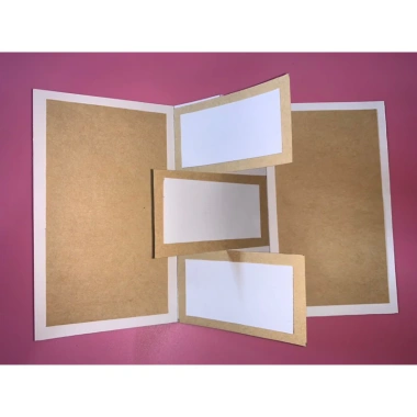 Thiệp ảnh zigzag dán 2 ảnh trang trí scrapbook handmade Jasmine giá chỉ 25.000đ