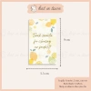 Thiệp Cảm Ơn Thank You Vàng Chanh 9x5.5cm Giấy Couche Cán Màng Mờ 2 Mặt - Giá 9.500đ 2
