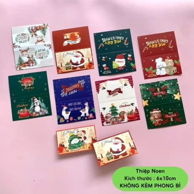 Thiệp Card Chúc Mừng Giáng Sinh Noel Đẹp Dễ Thương VPP Diệp Lạc Giá 21.375k